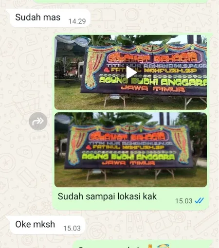 Pengiriman Papan Bunga Wangandalem Brebes