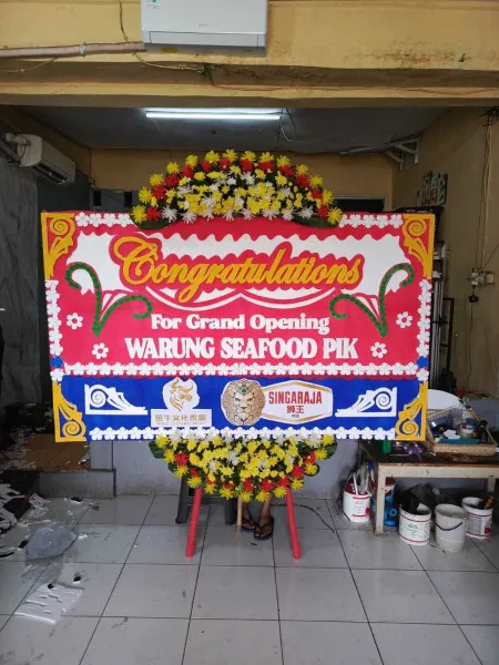 Papan Bunga Ucapan Selamat Wangandalem Brebes